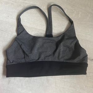 Lululemon athletica grey and black sports bra